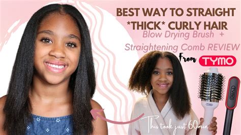 Blow Dryer Hair Straightening Brush Review Ft TYMO Best Way To