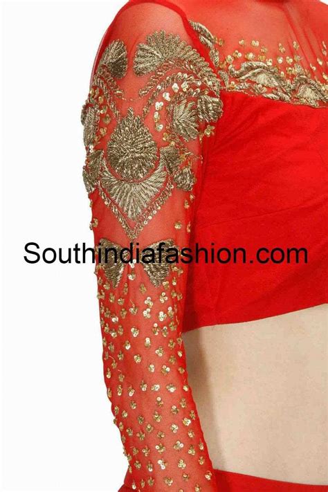 Trendy Full Sleeves Blouse South India Fashion