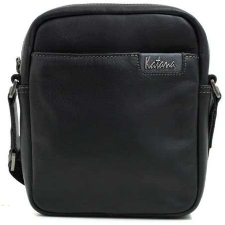 Sacoche Bandouli Re Homme En Cuir Katana Noir Planetebag