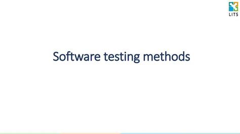 Software Testing Methods презентация онлайн