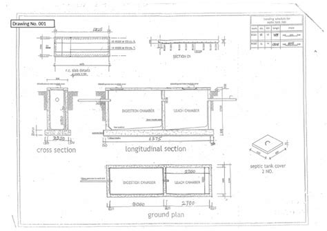 cve  septic tank drawings