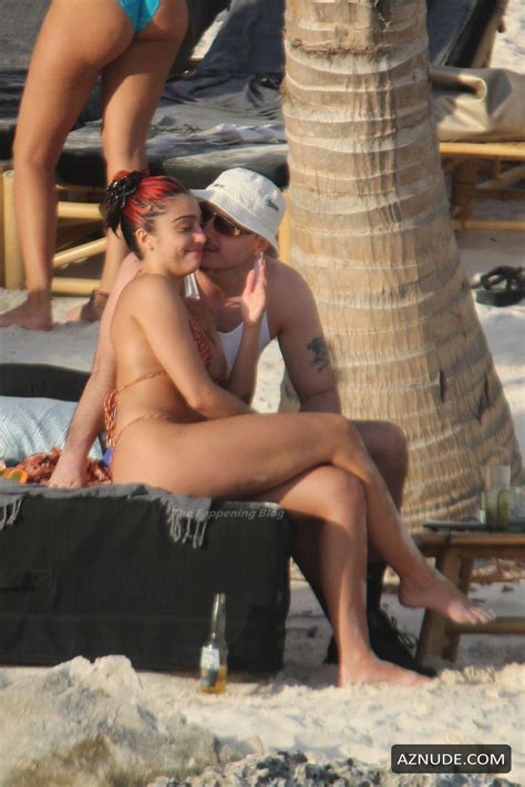 Lourdes Leon Wears A Bikini As She Kisses Her Boyfriend During Getaway To Tulum Aznude