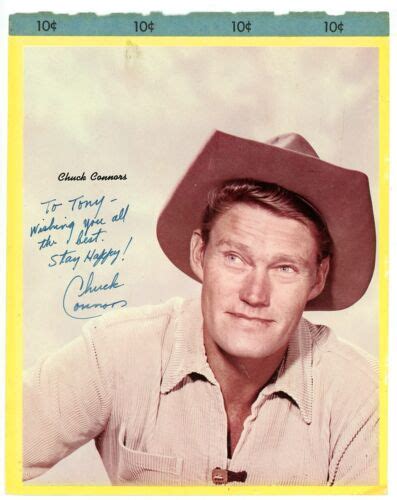 Chuck Connors Signed Photo Brooklyn Dodgers The Rifleman Ebay