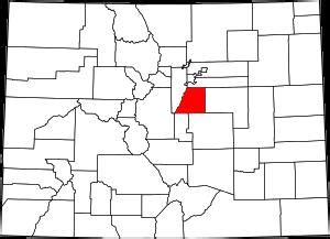 Douglas County on the map of Colorado 2025. Cities, roads, borders and ...