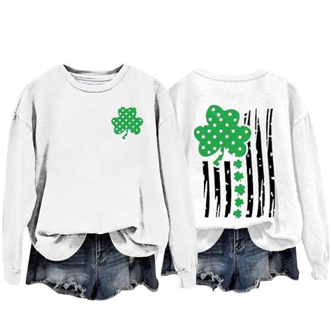 Sksloeg St Patricks Day Long Sleeve Shirts For Women Casual Shirts