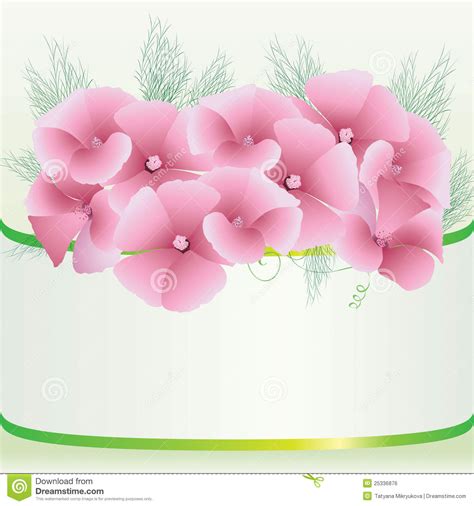 Fondo Floral Rosado Lindo Ilustraci N Del Vector Ilustraci N De Ramo