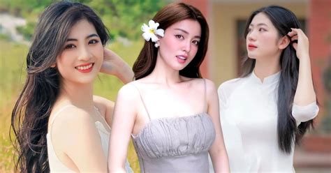 Vẻ đẹp khó rời mắt của 3 hot girl Thái Nguyên nổi tiếng trên mạng Báo Dân trí