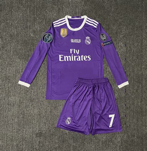 2016 2017 Season Real Madrid Away Jersey No 7 Ronaldo Retro Etsy