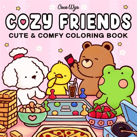 Livro Colorir Cozy Friends - Arquivo Livro de Colorir Cozy Friends