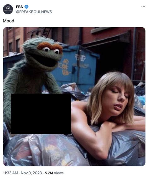 Oscar the Grouch Taylor Swift AI meme | Oscar the Grouch Taylor Swift ...