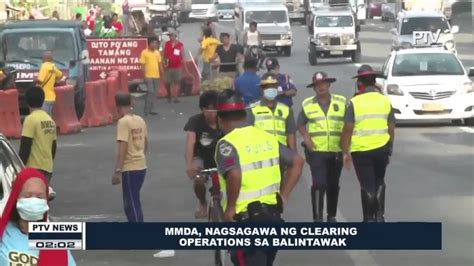 Mmda Nagsagawa Ng Clearing Operations Sa Balintawak Youtube