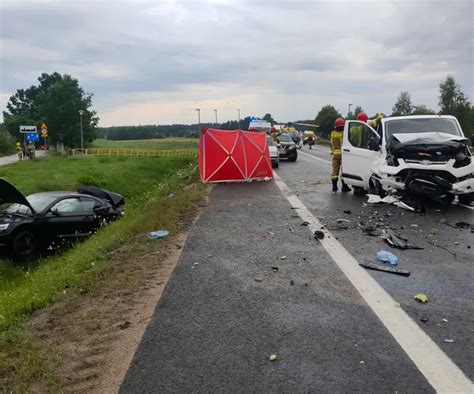 Śmiertelny wypadek na drodze krajowej numer 16 pod Olsztynem Jedna