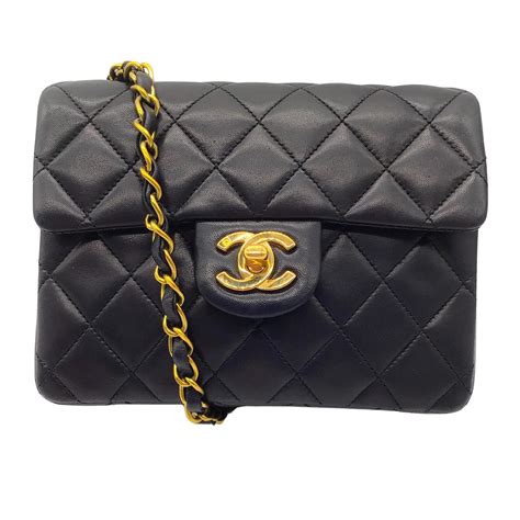 Chanel Vintage Mini Sac Main Classique Rabat Carr Matelass