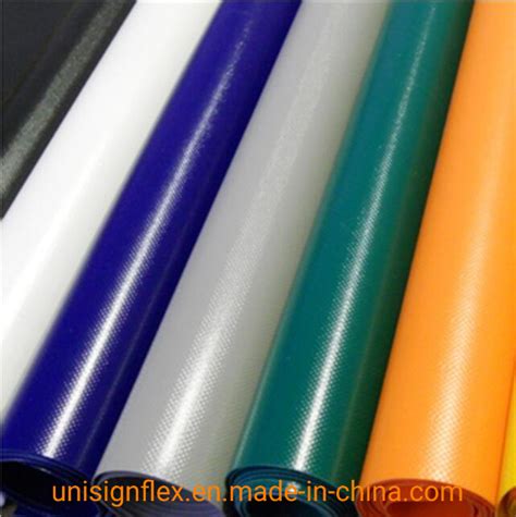 PVC Knife Coated Polyester Vinyl Fabric For Hangars Tents Canopies