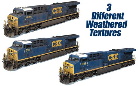 CSX AC6000CW YN3 654-699 - Virtual Railroad Mods