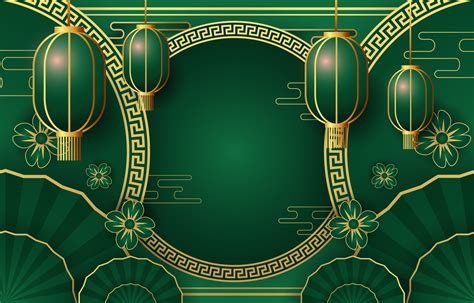 Chinese New Year Background in Jade Green 14578473 Vector Art at Vecteezy