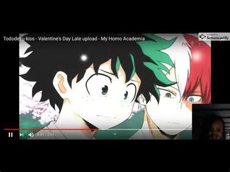 Tododeku Kiss Valentine S Day Late Upload My Homo Academia