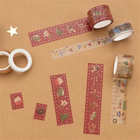 Tsuki Holiday Christmas Washi Tape Set ☾ Notebooktherapy