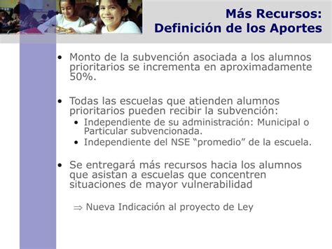 Ppt Presentaci N Proyecto Subvenci N Escolar Preferencial Ministerio