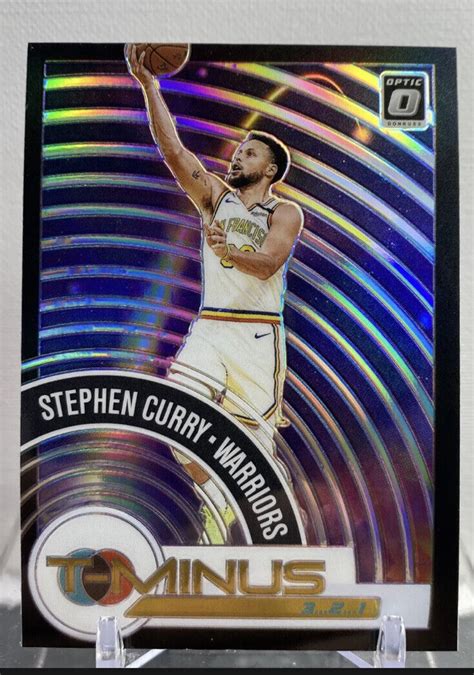 Donruss Optic Stephen Curry T Minus Silver Holo Prizm