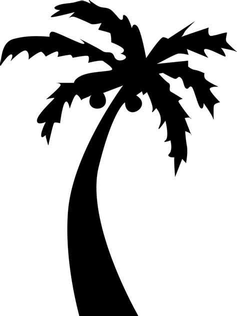 Simple Palm Tree Silhouette Clipart Best