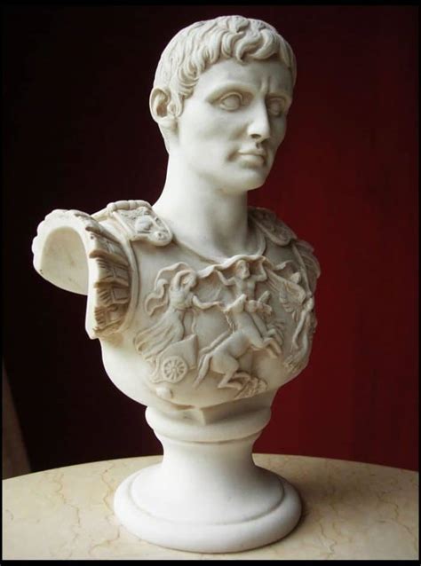 Marble Bust Augustus Caesar Amiska