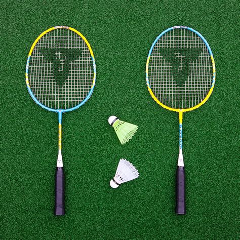 junior badminton racket set net world sports