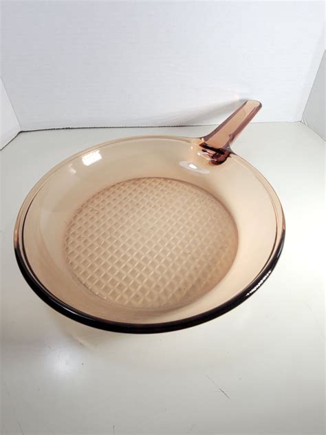 Corning Vision Ware France 10 Inch Waffle Bottom Frying Pan Skillet