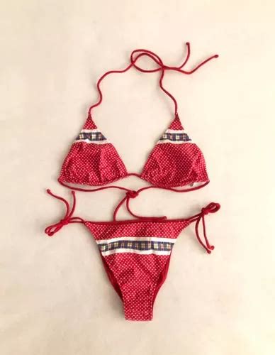 Intimissimi Calzedonia Sexy Bikini Rojo De Puntitos Original Envío gratis