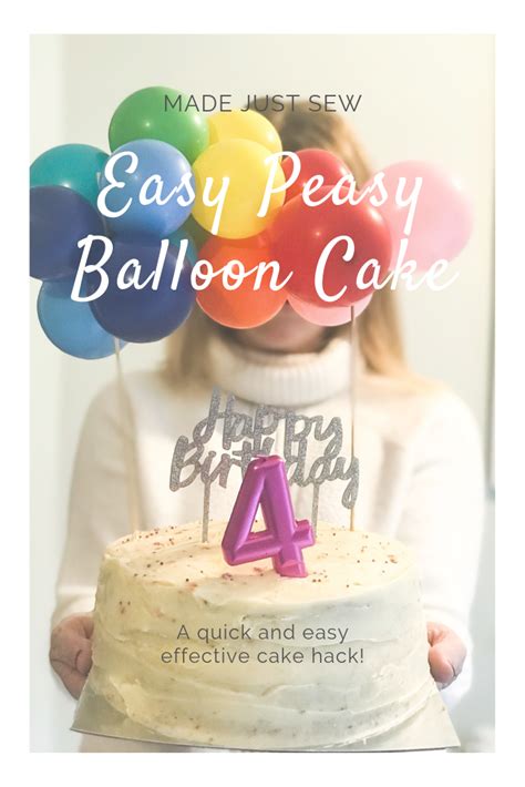 Easy Aldi Balloon Cake Hack! — MADE JUST SEW