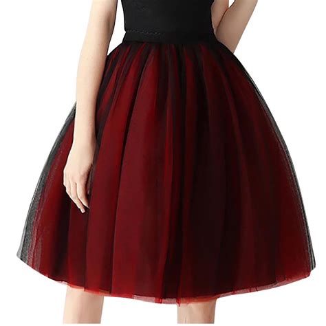 Clearance Sales Today Deals kttectoa Gauze A-Line Retro Pleated Ball