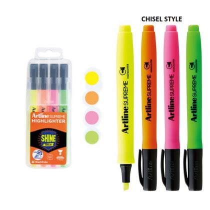 Artline Supreme Highlighter Pen Set Highlight Pen Marker Color Pen