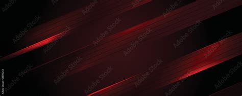 Abstract black red gaming background with modern luxury neon red ...