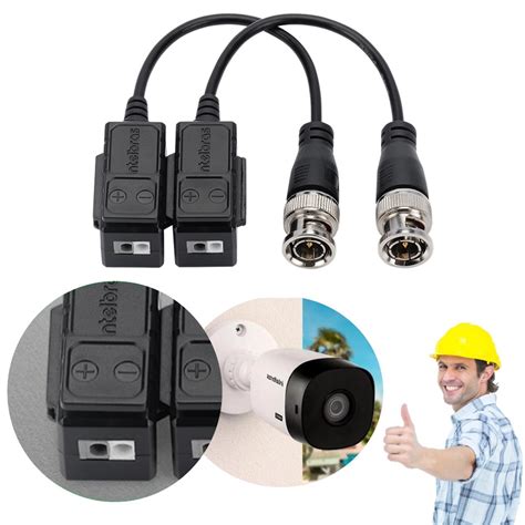 Balun Passivo Multi Hd Câmera 4k Ultra Hd Vb 503 B Intelbras Shopee