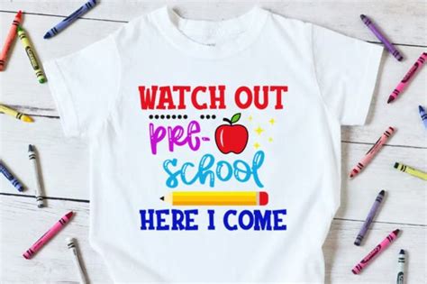 Watch Out Pre School Here I Come Svg Graphic By Etcify · Creative Fabrica