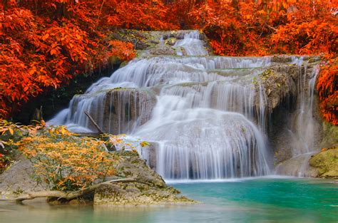 Autumn Waterfall Wallpapers - Top Free Autumn Waterfall Backgrounds ...