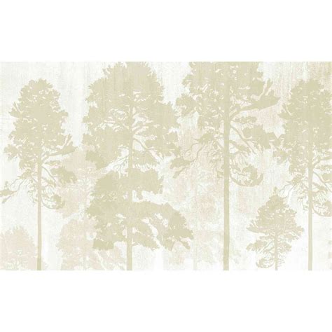 Décor panoramique vinyle Pine Forest Beige de WallDreamer