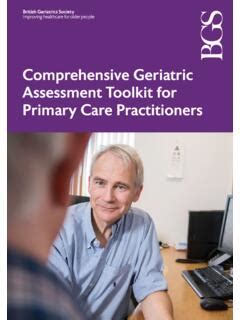 Comprehensive Geriatric Assessment Toolkit For Primary