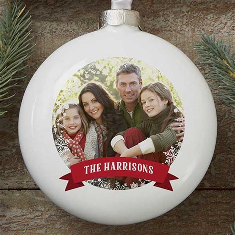 Personalized Photo Globe Christmas Ornaments - Classic Holiday