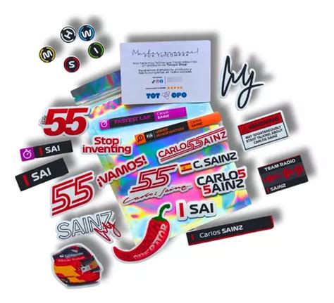 Stickers F1 Carlos Sainz Meses sin interés