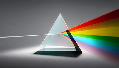 Premium Photo A Prism Is Shown With A White Light At The Bottom