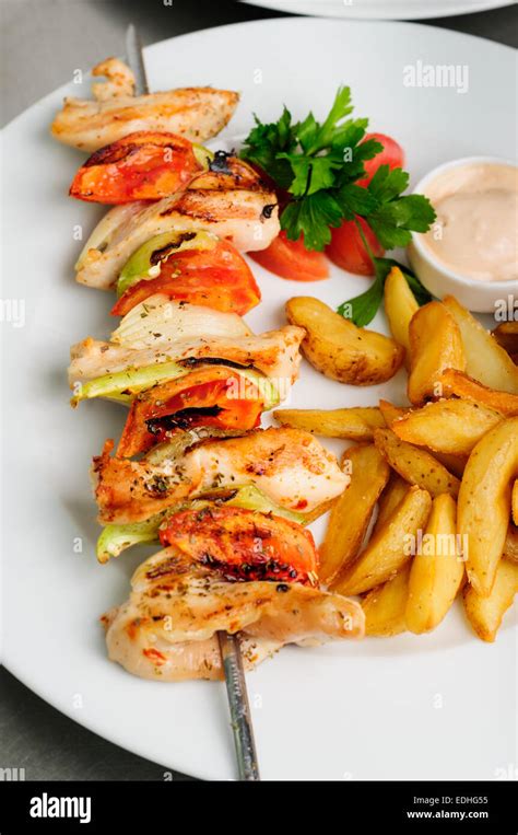 kebab on skewers Stock Photo - Alamy