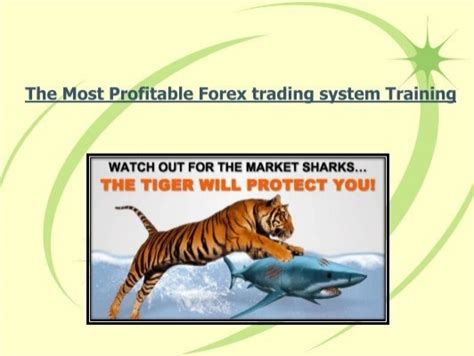 The Most Profitable Forex Trading System Training