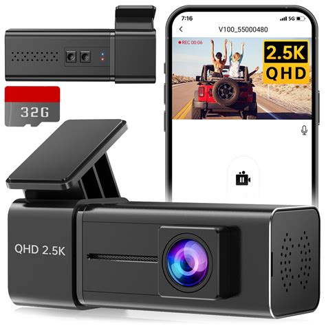 Dash Cam WiFi 2.5K 1440P Front Dash Camera for Cars, E-YEEGER Car Camera Mini Dashcams with App ...