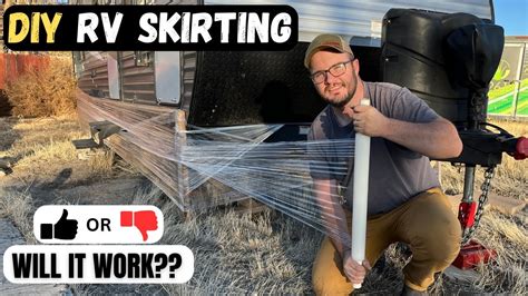 Diy Rv Skirting Using Saran Wrap Youtube