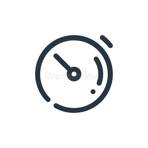 Timer Icon Vector From User Interface Concept Thin Line Illustration