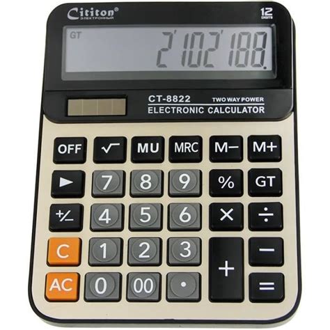 Calculatrice De Bureau Calculette Fonction Standard Portable Office