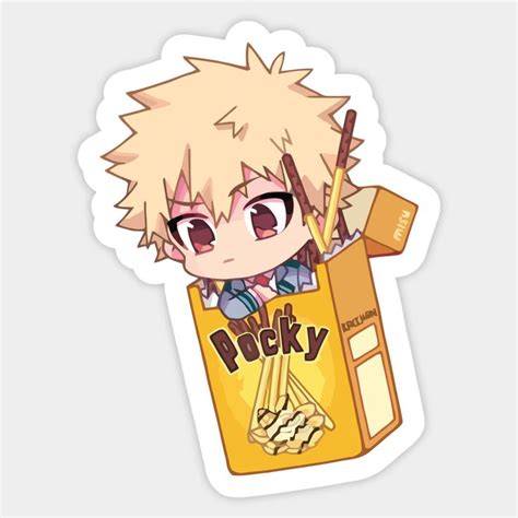 Katsuki Bakugo Sticker Cute Stickers Kawaii Stickers Anime Stickers