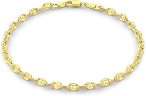 Carissima Gold Womens 9 Ct Yellow Gold Mariner Chain Bracelet Of 19 Cm75 Inch Uk