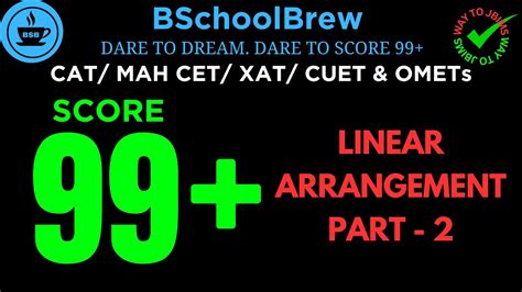 Logical Reasoning Linear Arrangement Part B School Brew Youtube